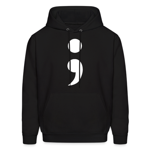 Semicolon Hoodie - Black - black