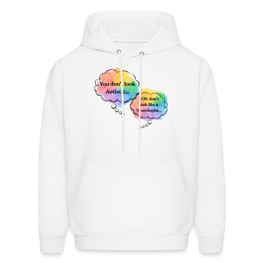 Don't Look Autism Hoodie - White - white