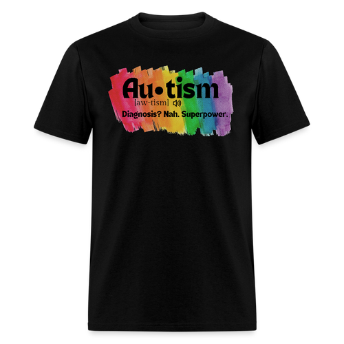 Autism Diagnosis Unisex T-Shirt - Black - black