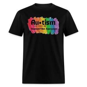 Autism Diagnosis Unisex T-Shirt - Black - black