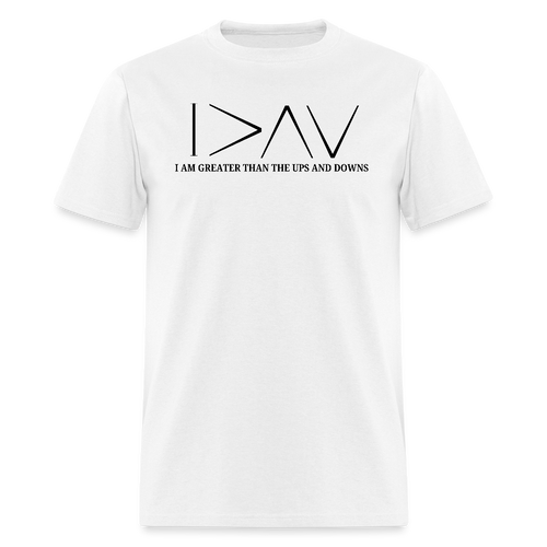 I am Greater Than Unisex T-Shirt White - white