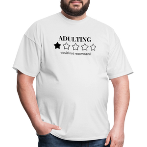 Adulting Unisex T-Shirt - White - white