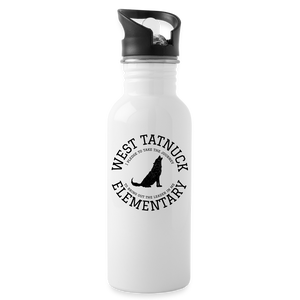West Tatnuck Elementary Water Bottle - white