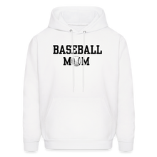 Load image into Gallery viewer, Baseball Mom Customizable Hoodie - White - white
