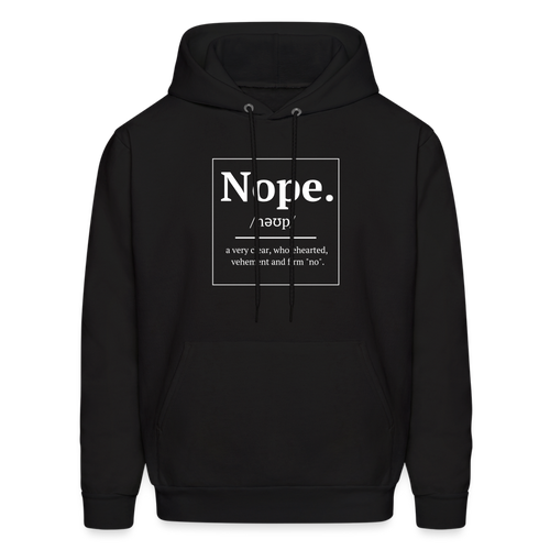 Nope. Unisex Hoodie - black