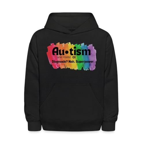 Autism Diagnosis Hoodie - Black KIDS - black