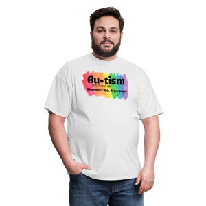 Autism Diagnosis Unisex T-Shirt - White - white