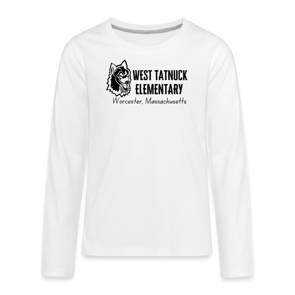 West Tatnuck Elementary KIDS Long Sleeve 047 - white