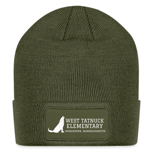 West Tatnuck Elementary Adult Beanie 079 - olive