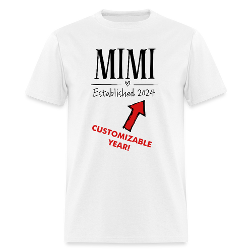 Mimi Unisex Customizable T-Shirt - White