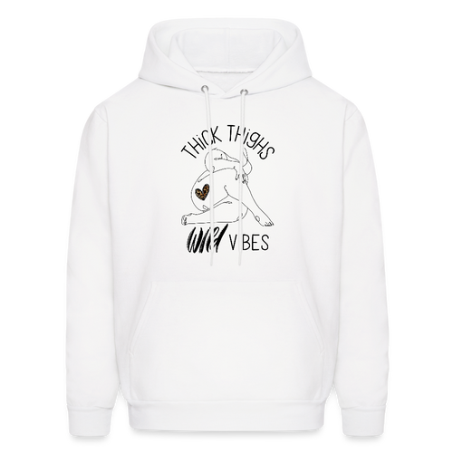 Thick Thighs Hoodie - White - white