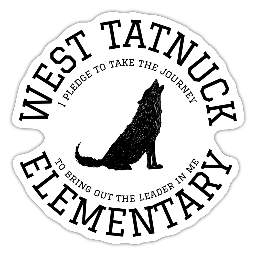 West Tatnuck Elementary Sticker 093 - white matte