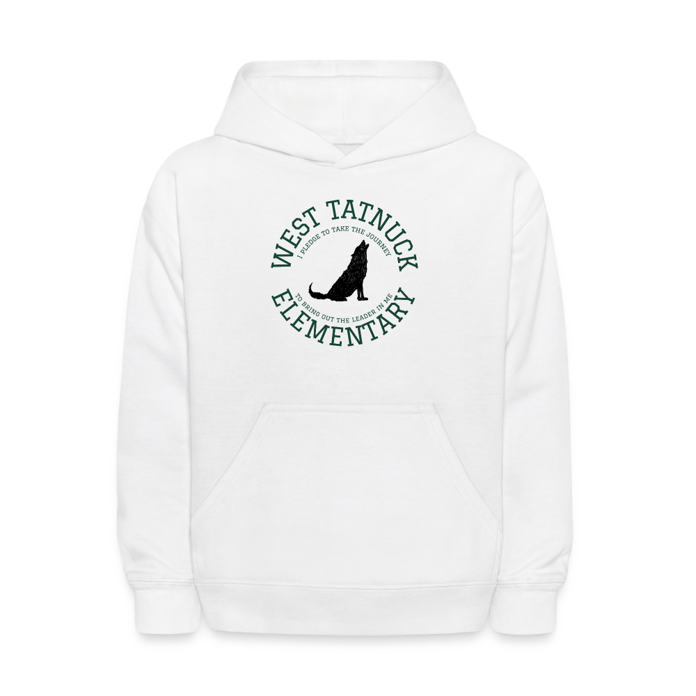 West Tatnuck Elementary Kids Hoodie 063 - white