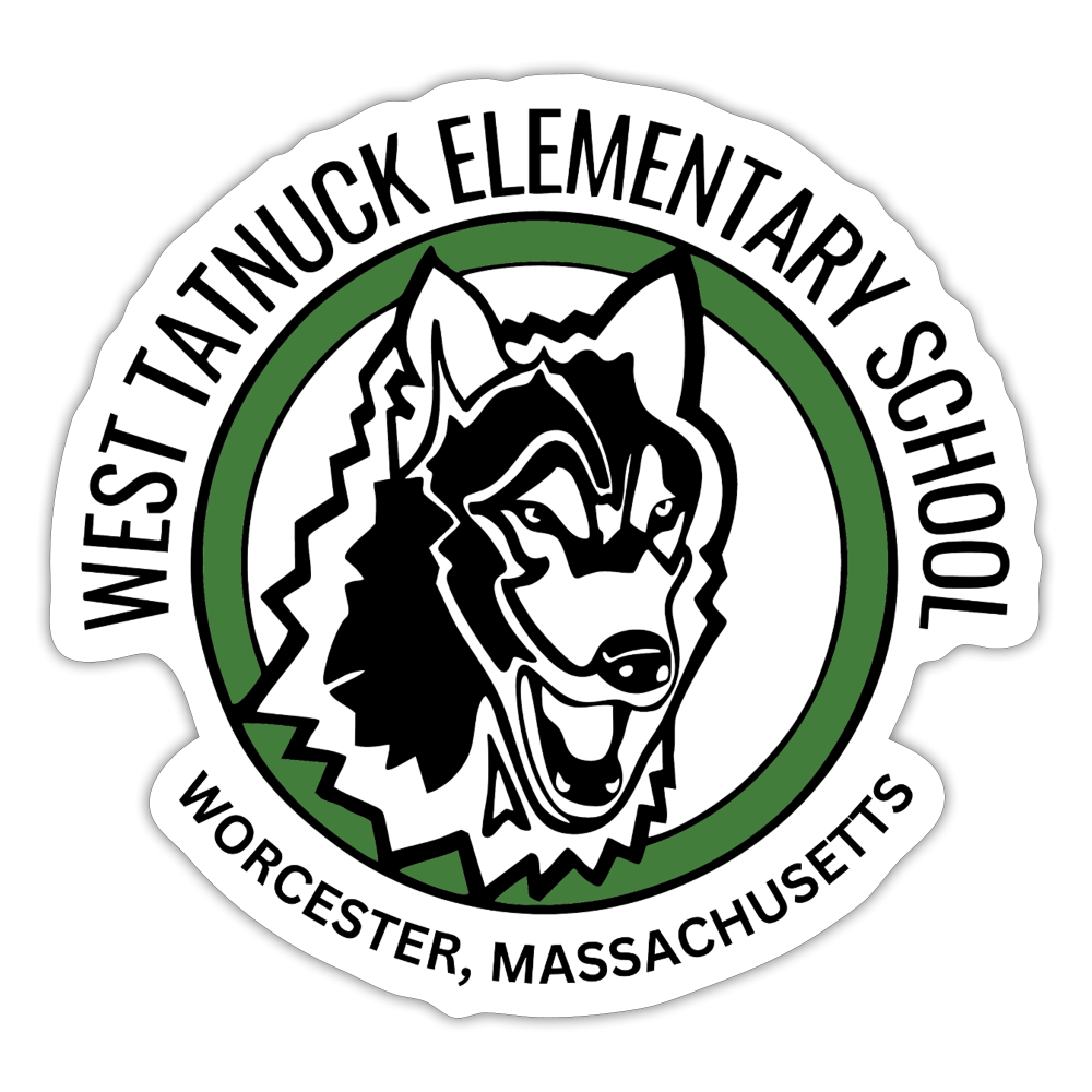 West Tatnuck Elementary Sticker 092 - white matte