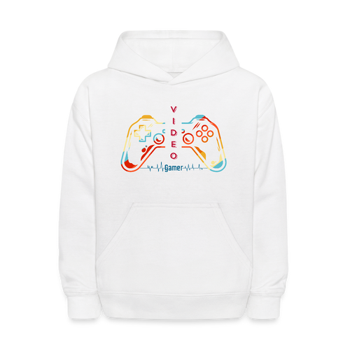 Video Gamer KIDS Hoodie - White - white