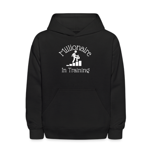 Millionaire In Training Hoodie KIDS - Black - black