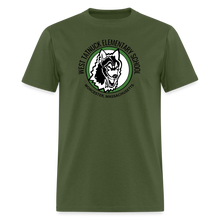 Load image into Gallery viewer, West Tatnuck Elementary Adult T-Shirt 008 - military green