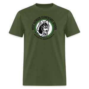 West Tatnuck Elementary Adult T-Shirt 008 - military green