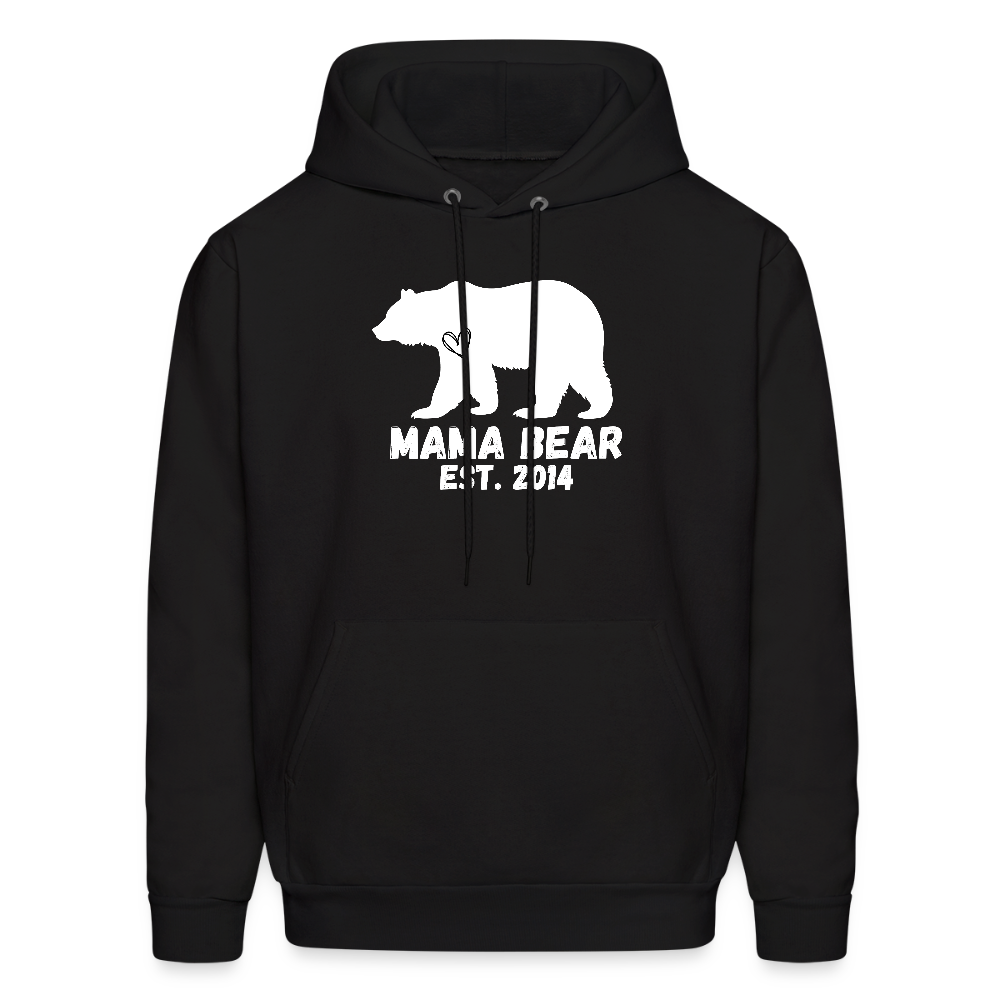 Mama Bear Customizable Hoodie Black - black