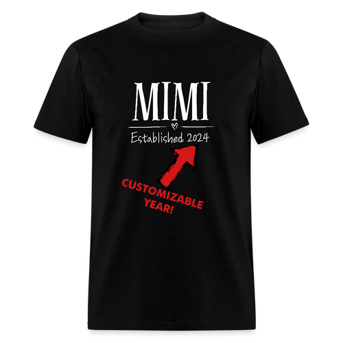 Mimi Customizable Unisex T-Shirt - Black