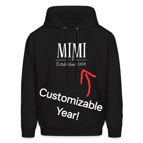 Mimi Customizable Hoodie - Black