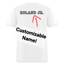 Load image into Gallery viewer, Baseball Dad Customizable Unisex T-Shirt - White