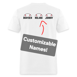 Baseball Mom 2 Customizable Unisex T-Shirt White