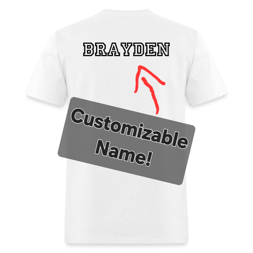Baseball Mom Customizable Unisex T-Shirt - White