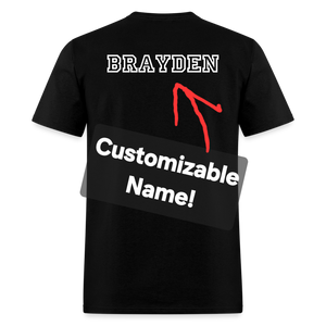Baseball Mom Customizable Unisex T-Shirt - Black