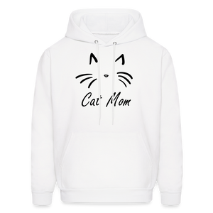 Cat Mom Hoodie - White - white