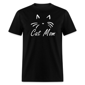 Cat Mom T-Shirt (Unisex) - Black - black