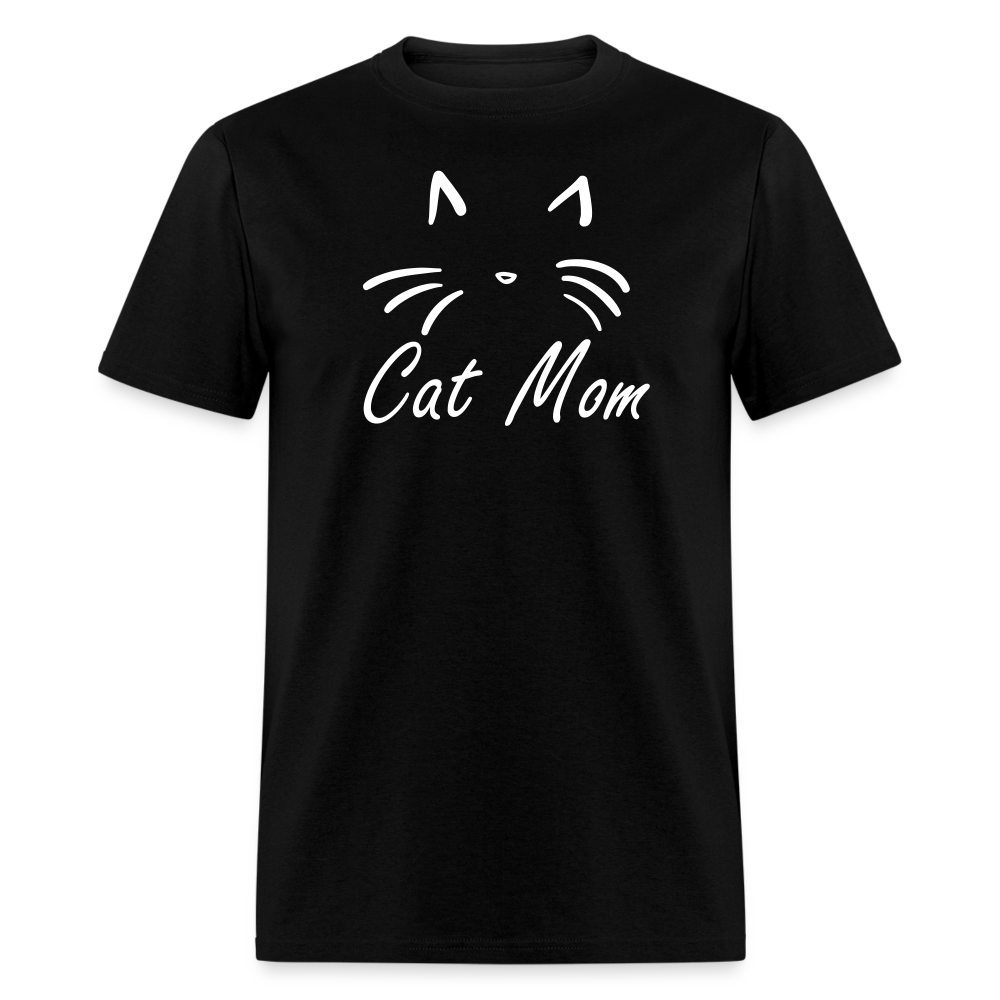 Cat Mom T-Shirt (Unisex) - Black - black