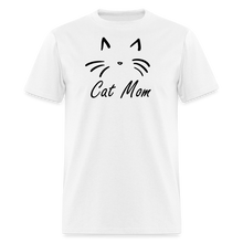 Load image into Gallery viewer, Cat Mom T-Shirt (Unisex) - Black - white