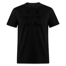 Load image into Gallery viewer, Cat Mom T-Shirt (Unisex) - Black - black