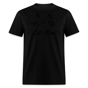 Cat Mom T-Shirt (Unisex) - Black - black