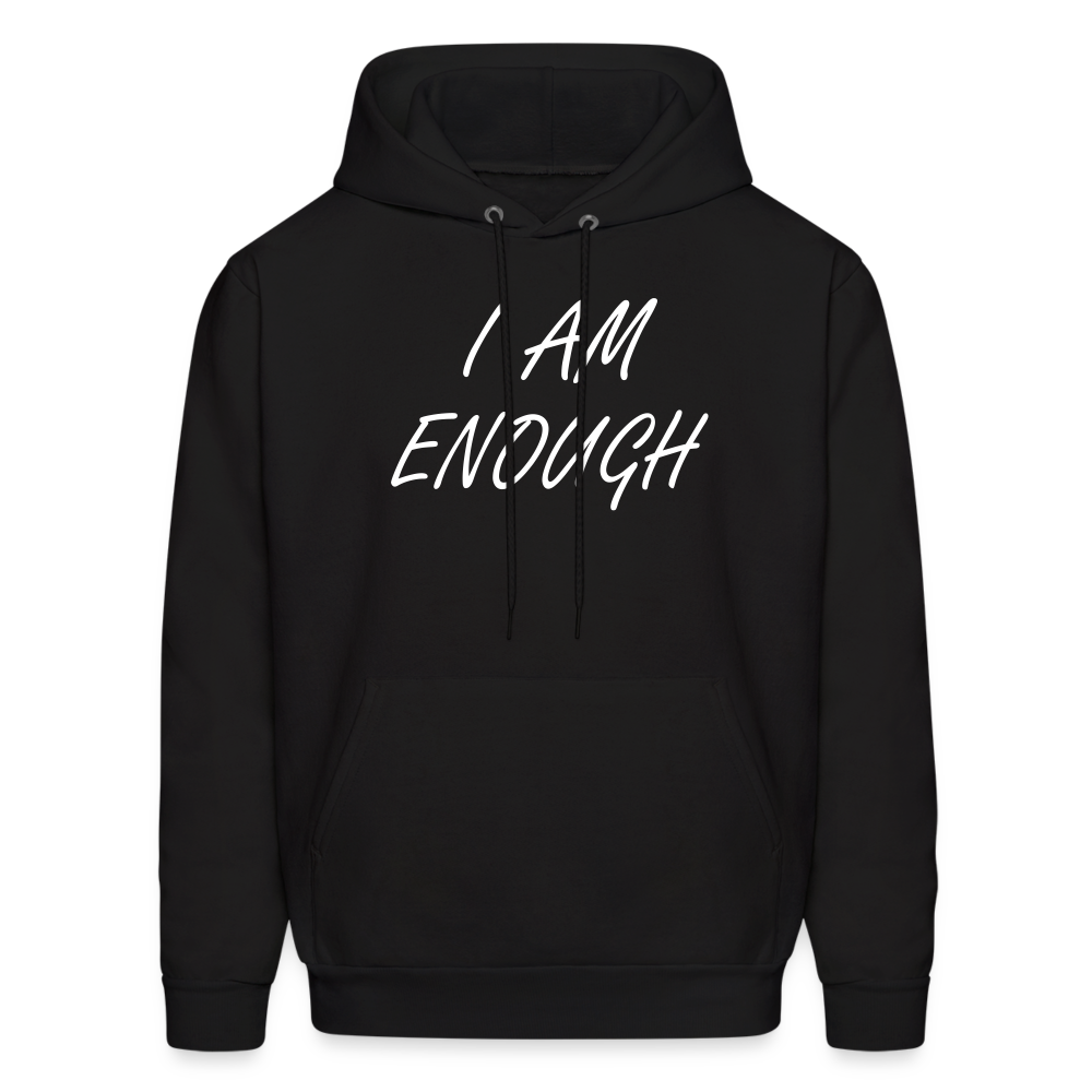 I Am Enough Hoodie - Black - black