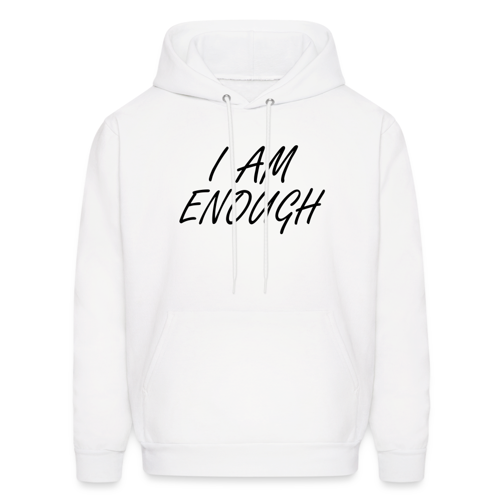 I Am Enough Hoodie - White - white