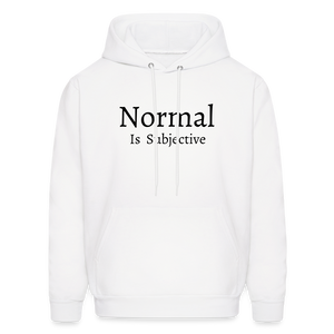 Normal is Subjective Hoodie - White - white