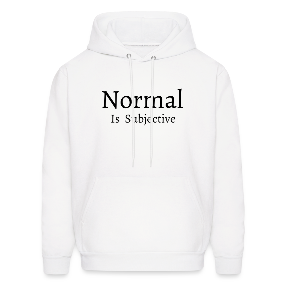 Normal is Subjective Hoodie - White - white