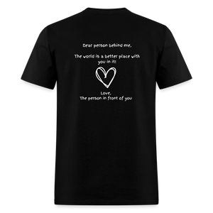 Dear person behind me Unisex T-Shirt - Black - black