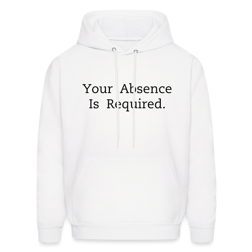 Your Absence Is Required Hoodie - White - white