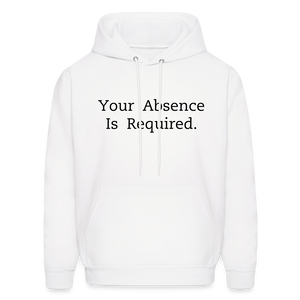 Your Absence Is Required Hoodie - White - white