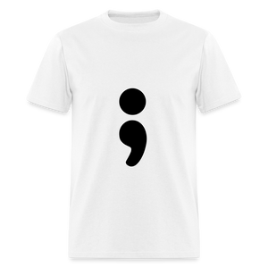 Semicolon T-Shirt (Unisex) - White - white