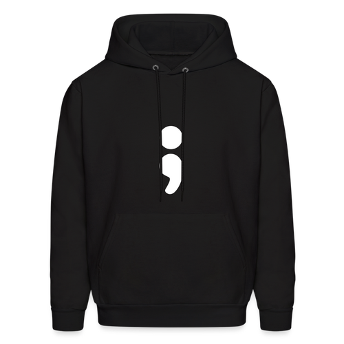 Semicolon Hoodie - Black - black