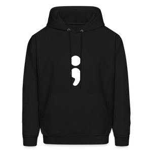 Semicolon Hoodie - Black - black