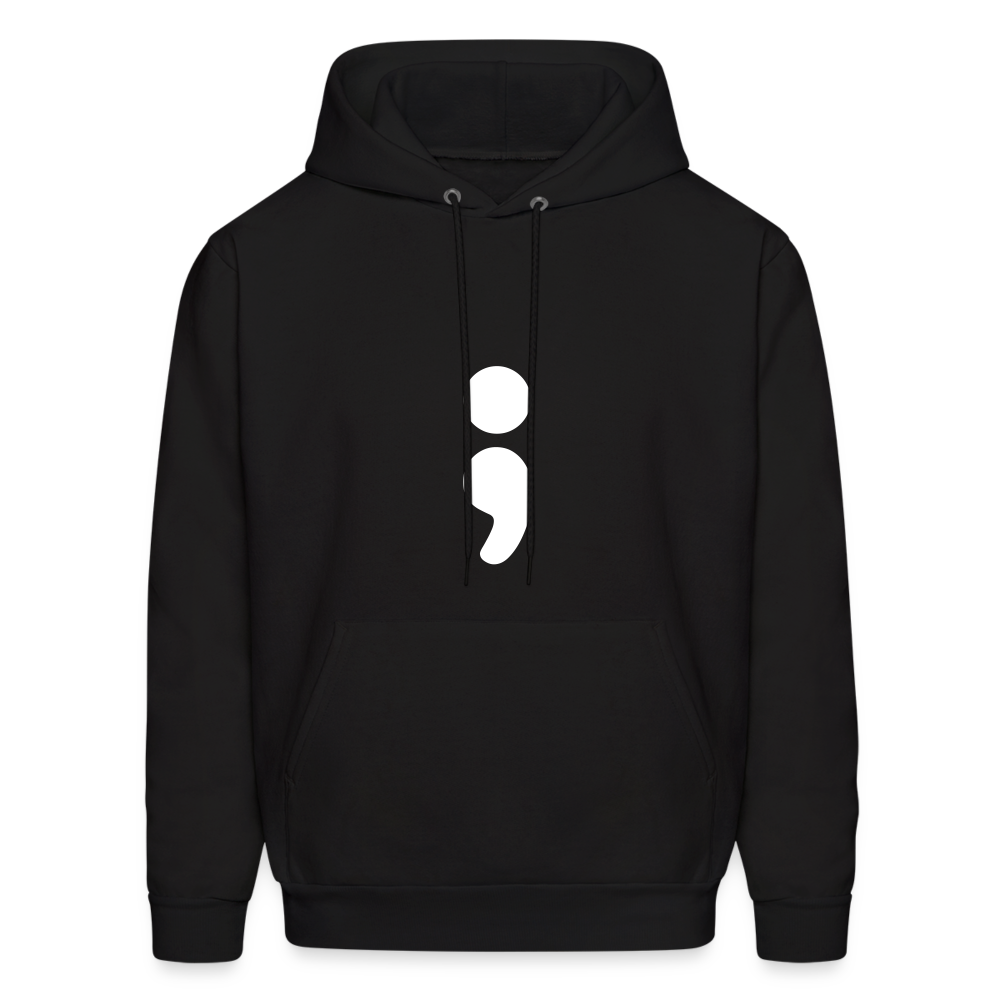 Semicolon Hoodie - Black - black