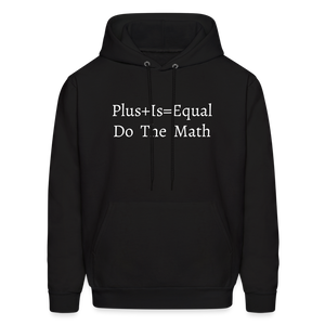 Plus is Equal Hoodie - Black - black