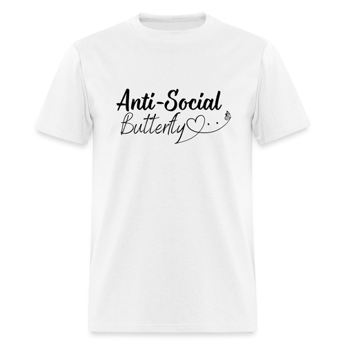 Anti-Social Unisex Classic T-Shirt - White - white