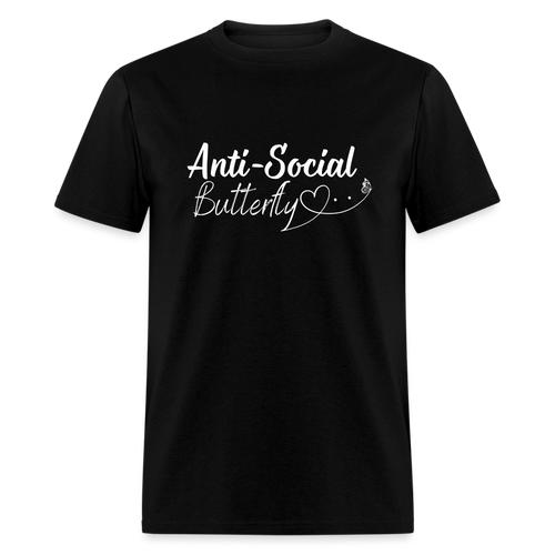 Anti-social Unisex Classic T-Shirt - Black - black